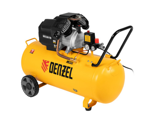 Компрессор воздушный DKV2200/100, Х-PRO 2.2 кВт, 400 л/мин, 100л Denzel (58079)