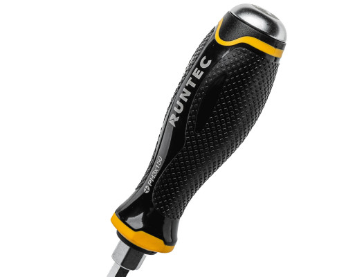 Отвертка PH3 x 150 мм CrV усиленная со сквозным стержнем RUNTEC RT-SD3PH3x150
