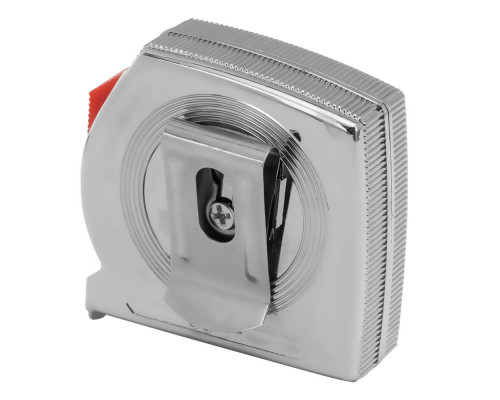 Рулетка Chrom,2 м x 13 мм,хромированный корпус Matrix