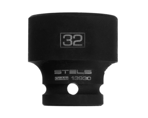 Головка ударная шестигранная, 32 мм, 1/2, CrMo Stels