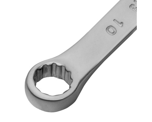 Ключ комбинированный, 10 мм, CrV, матовый хром Matrix