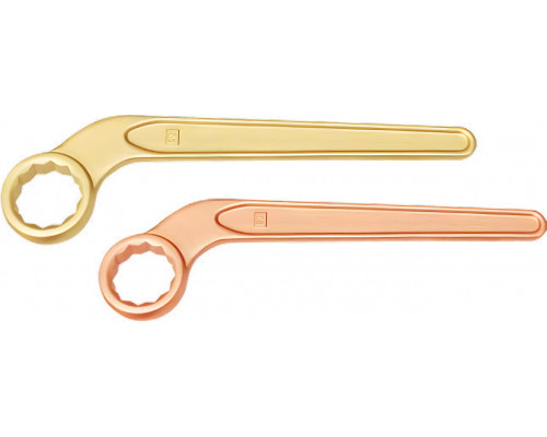 Ключ накидной изогнутый 24 искробезопасный сплав AlCu 157-24, HORTZ