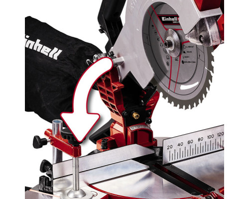 Пила торцовочная акк. Einhell PXC TE-MS 18/210 Li, 18В,210х30мм,пропил 120х60мм,без АКК и ЗУ (4300890)