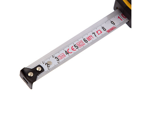 Рулетка 3м х 16мм, двухкомп. корпус, кнопка-пауза Denzel