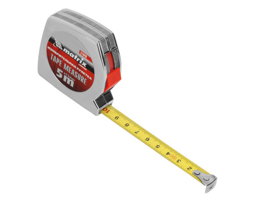 Рулетка Chrom,5 м x 13 мм,хромированный корпус Matrix