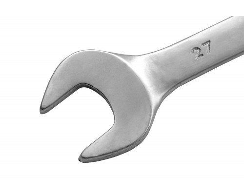 Ключ комбинированный, 27 мм, CrV, матовый хром Matrix