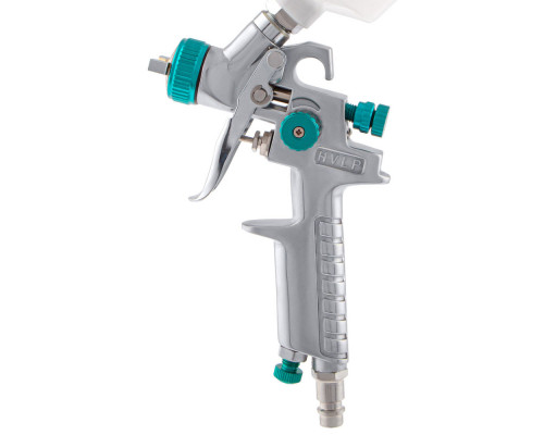 Краскораспылитель AG 810 HVLP, гравитационный, сопло 0.8 мм и 1 мм Stels (57361)