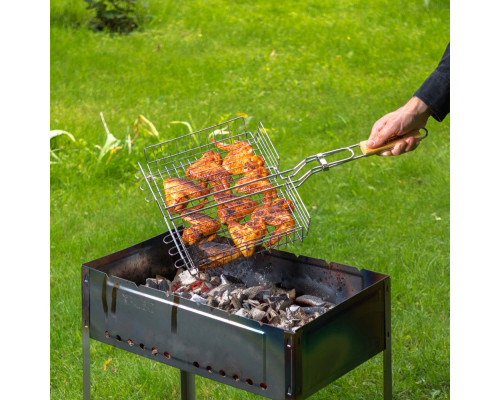 Мангал с ребрами жесткости 500 х 300 х 500 мм, Camping Palisad (69547)