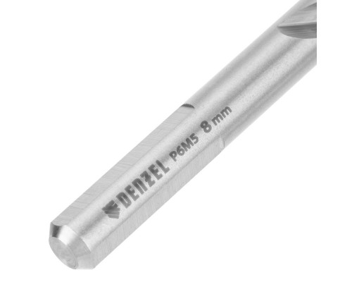 Набор сверл по металлу, 2-8мм, Р6М5-TiN, Golden Tip, 6 шт Denzel (723000)