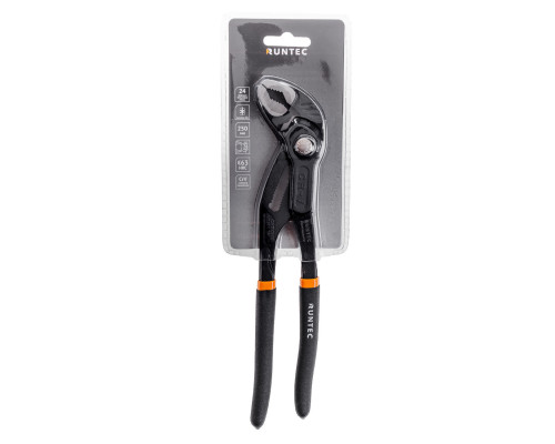 RUNTEC RT-PLA20250 Клещи переставные с кнопочным фиксатором RUNTEC CrV 250 мм (RT-PLA20250)
