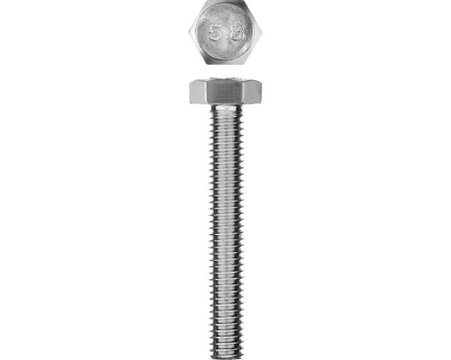 Болт M6 x 40 мм, кл. пр. 5.8, цинк, 5 шт, ГОСТ 7798-70 ЗУБР 303086-06-040