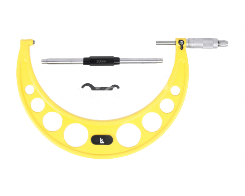 Микрометр МК- 200 0,01 желтая скоба КЛБ
