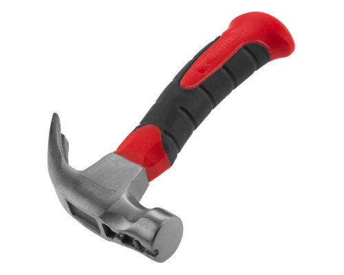 Молоток-гвоздодер мини, боек с магнитом, фибергласовая двухкомпонентная рукоятка, 250 г Matrix