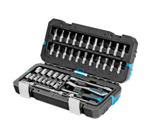 Набор инструментов, 1/4, CrV, 120 зубьев, 42 предмета Gross