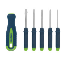 Отвертка со сменными насадками, 5 шт, CrV Сибртех