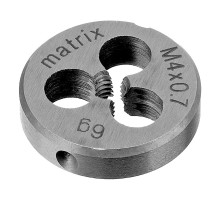Плашка М4 х 0.7 мм, Р6М5 Matrix