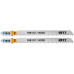 Полотна по дереву, HCS, шлифованные под свободным углом зубья, 100/74/2,5 мм (T101B), 2 шт. (40948)
