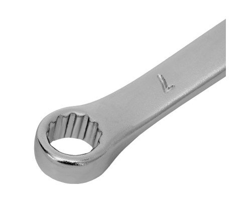 Ключ комбинированный, 7 мм, CrV, матовый хром Stels