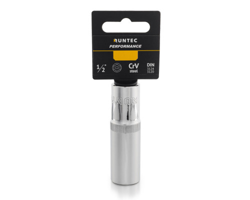 RUNTEC RT-H12S19L Головка торцевая глубокая RUNTEC CrV, 6PT, 1/2