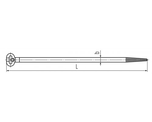Стяжка нейлоновая КСЗ 8x400 (черн) (100шт) (Fortisflex) (74114)