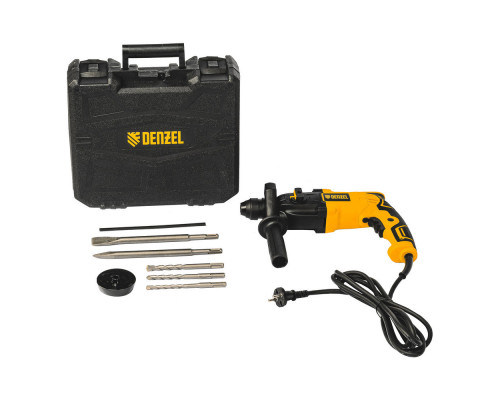 Перфоратор электрический RH-650-18, SDS-plus, 650 Вт, 2.0 Дж, 3 плюс 1 режим Denzel (26603)