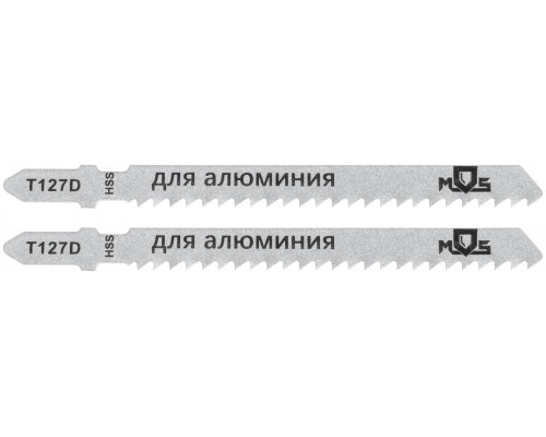 Полотна для эл. лобзика, T127D, по алюминию и пластику, HSS, 100 мм, 2 шт. (40823М)