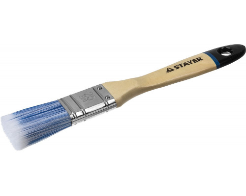 STAYER AQUA, 25 мм, 1?, искусственная щетина, деревянная ручка для воднодисперсионных и акриловых ЛКМ, плоская кисть (01062-025)