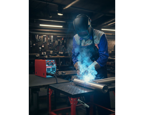 ЗУБР MASTER, MIG / MAG, FCAW, MMA, TIG, 220 А, полуавтомат сварочный, с газом / без газа, горелка ПСГ-220 (ПСГ-М8-220)