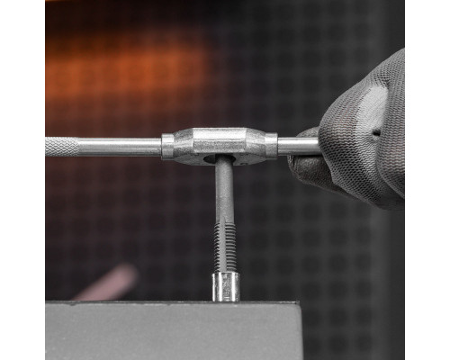 Набор метчиков и плашек М3-М12, плашко-метчикодержатель, 40 предметов, пластиковый бокс Sparta