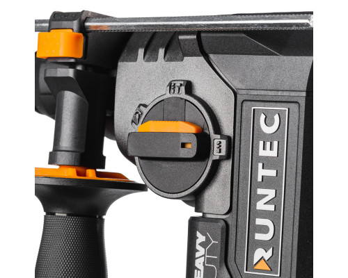 Перфоратор аккумуляторный PRO 2.9Дж, 20В, 2*4Ач, 850Вт RUNTEC RT-EH850