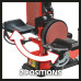 Станок шлифовальный Einhell TC-US 380, 380Вт, круг 150мм(шкурка), лента 100х914мм,стол,угл.упор (4419257)
