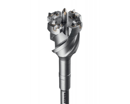 Бур проломной SDS-max PROFESSIONAL HERCULES-4Х STAYER d80x500/600 мм 29319-80-600  