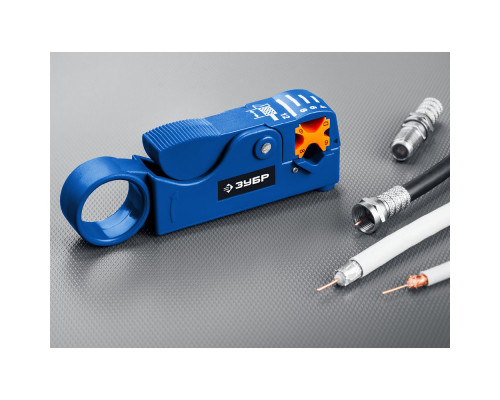Стриппер коаксиальных кабелей COAX-3 (RG58, RG59, RG62) ЗУБР Профессионал 22657