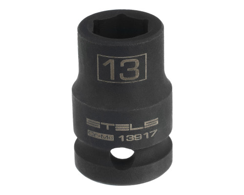 Головка ударная шестигранная, 13 мм, 1/2, CrMo Stels