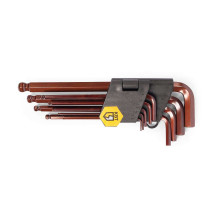 Набор шестигранных ключей с шаром КШ-9s (КВТ) 82177