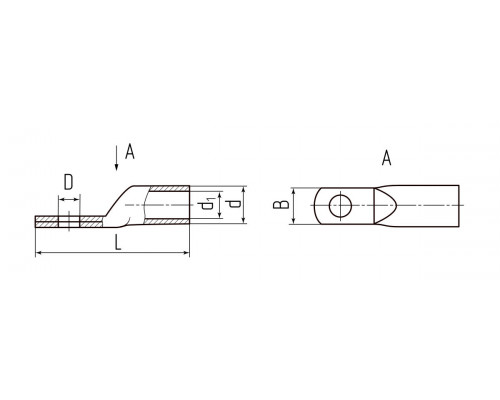 Наконечник кабельный ТМЛ-У 150-8 (КВТ) (66699)