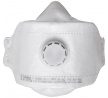 Полумаска фильтрующая, FFP3, складная (трехпанельная), 4-х слойная, с клапаном, Профи (12299)