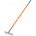 Садовые грабли PS-12 FIBER, 380 х 100 х 1530 мм, 12 витых зубцов, нержавеющая сталь, фибергласовый черенок, PROLine GRINDA 39482-12