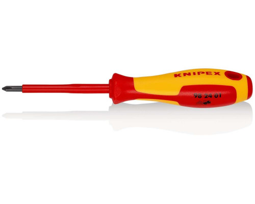 Отвёртка VDE Phillips PH1 x 80 мм, длина 187 мм, диэлектрическая (KN-982401)