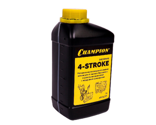 Масло для 4-тактных двигателей полусинтетическое зимнее CHAMPION SAE 10W40 API SL/CF 1л (952853)