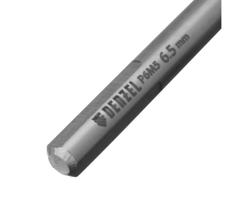 Сверло спиральное по металлу 6,5 x 100 мм, Р6М5, Golden Tip Denzel (718236)