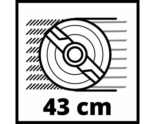 Газонокосилка электрическая Einhell GC-EM 1800/43,1800Вт,43см,20-65мм,6ступеней,50л (3400090)