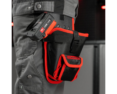 Кобура для шуруповерта с карманом для бит и сверл Matrix