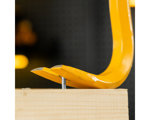 Лом-гвоздодер, 450 мм, шестигранный 16 мм, окрашенный, сталь 65 Denzel