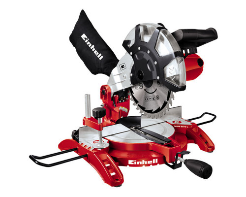 Пила торцовочная Einhell TC-MS 2513 L, 1600Вт,250х30мм,пропил 130х75мм (4300850)