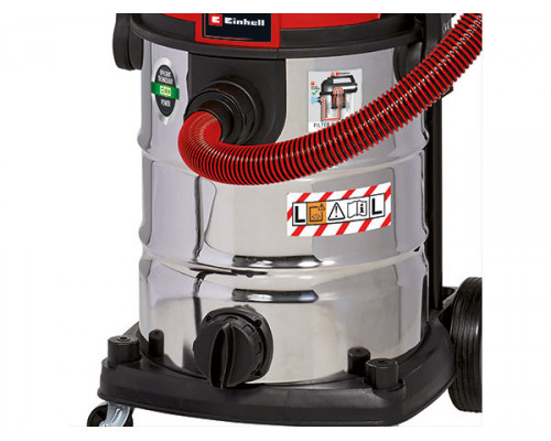 Пылесос строительный Einhell TE-VC 2230 SACL,1400Вт,220мбар,30л,очистка фильтра,розетка (2342465)