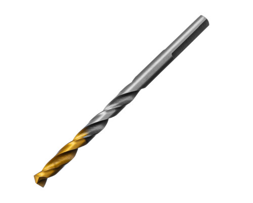 Сверло спиральное по металлу 5,5 x 93 мм, Р6М5, Golden Tip Denzel (718234)