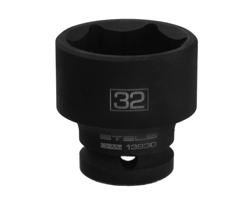 Головка ударная шестигранная, 32 мм, 1/2, CrMo Stels