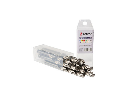Комплект свёрл по металлу индустриальных, 10 шт, DIN 338, HSS-G, Тип N, 5xD, O9.50 мм (ZA-73095-S10)
