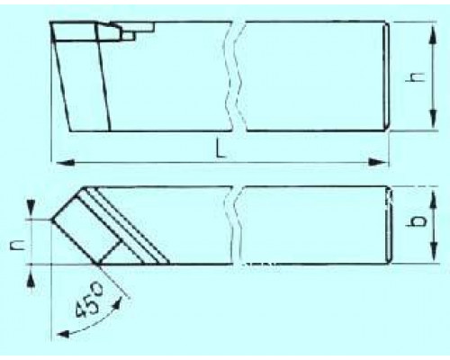 Резец проходной прямой 40х25х200 ВК8 (272182)
